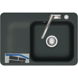 SYSTEMCERAM Einbausp�le Juna 75 Excenter, 750 x 510 mm Tt. links, Eibe