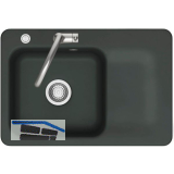 SYSTEMCERAM Einbausp�le Juna 75 Excenter, 750 x 510 mm Tt. rechts, Eibe