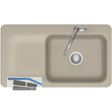 SYSTEMCERAM Einbausp�le Juna 90, 900 x 510 mm Tt. links, Fango