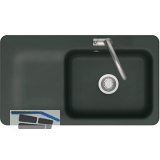 SYSTEMCERAM Einbausp�le Juna 90, 900 x 510 mm Tt. links, Eibe