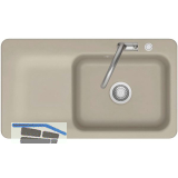 SYSTEMCERAM Einbausp�le Juna 90 Excenter, 900 x 510 mm Tt. links, Fango