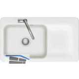 SYSTEMCERAM Einbausp�le Juna 90, 900 x 510 mm Tt. rechts, Polar