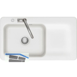 SYSTEMCERAM Einbausp�le Juna 90 Excenter, 900 x 510 mm Tt. rechts, Polar