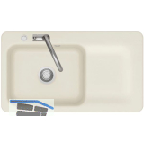 SYSTEMCERAM Einbausp�le Juna 90 Excenter, 900 x 510 mm Tt. rechts, Jasmin