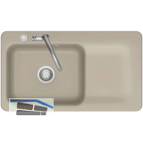 SYSTEMCERAM Einbausp�le Juna 90 Excenter, 900 x 510 mm Tt. rechts, Fango