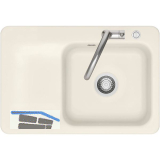 SYSTEMCERAM fl�chenb�ndige Sp�le Juna 75 F Excenter Tt. links, Jasmin