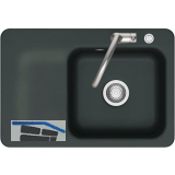 SYSTEMCERAM fl�chenb�ndige Sp�le Juna 75 F Excenter Tt. links, Eibe