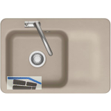 SYSTEMCERAM fl�chenb�ndige Sp�le Juna 75 F, 726 x 486 mm Tt. rechts, Fango