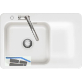 SYSTEMCERAM fl�chenb�ndige Sp�le Juna 75 F Excenter Tt. rechts, Gr�nland