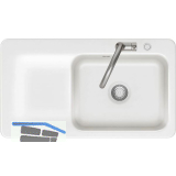 SYSTEMCERAM fl�chenb�ndige Sp�le Juna 90 F Excenter Tt. links, Gr�nland