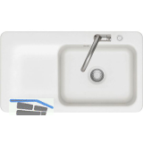 SYSTEMCERAM fl�chenb�ndige Sp�le Juna 90 F Excenter Tt. links, Polar