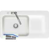 SYSTEMCERAM fl�chenb�ndige Sp�le Juna 90 F Excenter Tt. rechts, Gr�nland