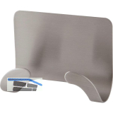 Doppelhaken selbstklebend Edelstahl