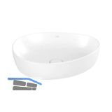 VILLEROY & BOCH Aufsatzwaschtisch Antao 4A7351RW 510 mm, Stone White