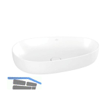 VILLEROY & BOCH Aufsatzwaschtisch Antao 4A7465RW 650 mm, Stone White CeramicPlus