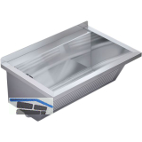 KWC Wand-Ausgussbecken CA210/7N Ablauf links, Edelstahl