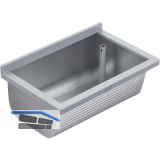 KWC Wand-Ausgussbecken BS312N Ablauf rechts, Edelstahl