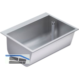 KWC Ausgussbecken Einlegemontage BS324N Ablauf rechts, Edelstahl