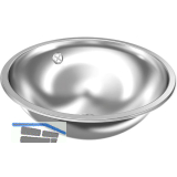 KWC RONDO Einbau- und Unterbau-Rundbecken, Edelstahl, �420