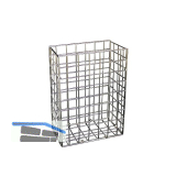 PROOX Abfalldrahtkorb PU-265 ONE pure 340 x 450 x 190 mm Edelstahl