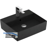 VILLEROY & BOCH Aufsatzwaschtisch Memento 2.0 4A0750R7 500 mm, Pure Black