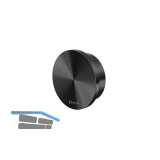 GEESA Handtuchhaken Opal gro�, Metallfinish Schwarz geb�rstet