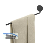 GEESA Handtuchhalter Opal Metallfinish Schwarz geb�rstet