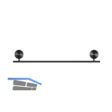 GEESA Handtuchhalter 450 mm Opal Metallfinish Schwarz geb�rstet