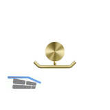 GEESA Handtuchhaken doppelt Opal Metallfinish Gold geb�rstet