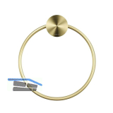 GEESA Handtuchring Opal Metallfinish Gold geb�rstet