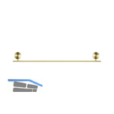 GEESA Handtuchhalter 600 mm Opal Metallfinish Gold geb�rstet