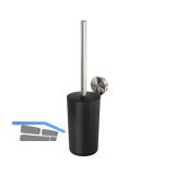 GEESA WC-B�rstengarnitur Opal Metallfinish Edelstahl geb�rstet