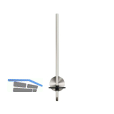 GEESA WC-Ersatzrollenhalter Opal Metallfinish Edelstahl geb�rstet