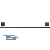 GEESA Handtuchhalter 600 mm Topaz Schwarz matt