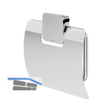 GEESA WC-Papierhalter Topaz mit Abdeckung Chrom