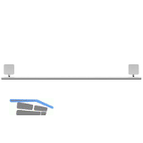 GEESA Handtuchhalter 600 mm Topaz Chrom