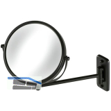 GEESA Kosmetikspiegel Mirror Schwarz matt