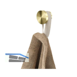 GEESA Handtuchhaken Opal klein, Metallfinish Gold geb�rstet