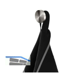 GEESA Handtuchhaken Opal klein, Metallfinish Edelstahl geb�rstet