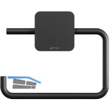 GEESA WC-Papierhalter Topaz ohne Abdeckung Schwarz matt