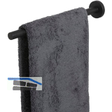 TIGER Handtuchhalter Boston teleskopisch 350-600 mm, Schwarz