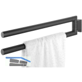 TIGER Handtuchhalter Bold 2-armig Schwarz