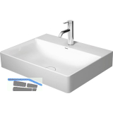 DURAVIT Aufsatzwaschtisch DuraSquare 60 mit Hahnlochbank, Wei�