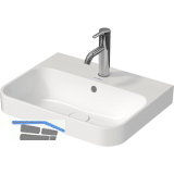 DURAVIT Aufsatzwaschtisch Happy D.2 Plus 50 mit 1 Hahnloch, Wei�