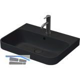DURAVIT Aufsatzwaschtisch Happy D.2 Plus 60 mit 1 Hahnloch, Anthrazit matt