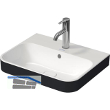 DURAVIT Aufsatzwaschtisch Happy D.2 Plus 50 mit 1 Hahnloch, Wei�/Anthrazit matt