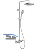 DURAVIT Duschsystem 1000 MinusFlow, Edelstahl