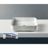 ZIEBERMAYR Aufsatzwaschtisch Squircle eckig Wei� matt