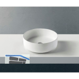 ZIEBERMAYR Aufsatzwaschtisch Rondo rund Wei� matt