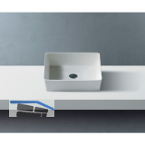 ZIEBERMAYR Aufsatzwaschtisch Square quadratisch Wei� matt